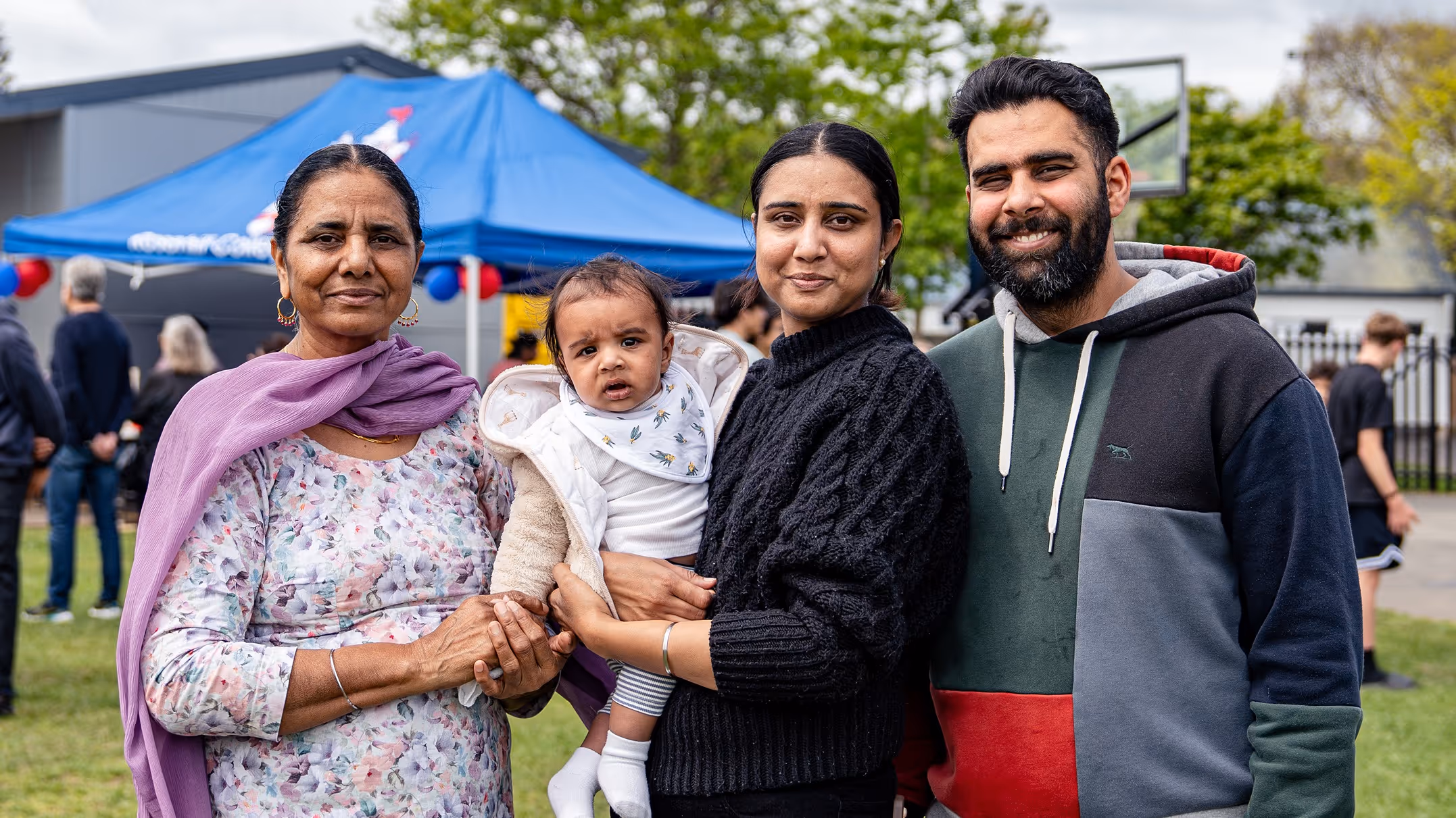 Rosehill College students taking part in a community outreach event