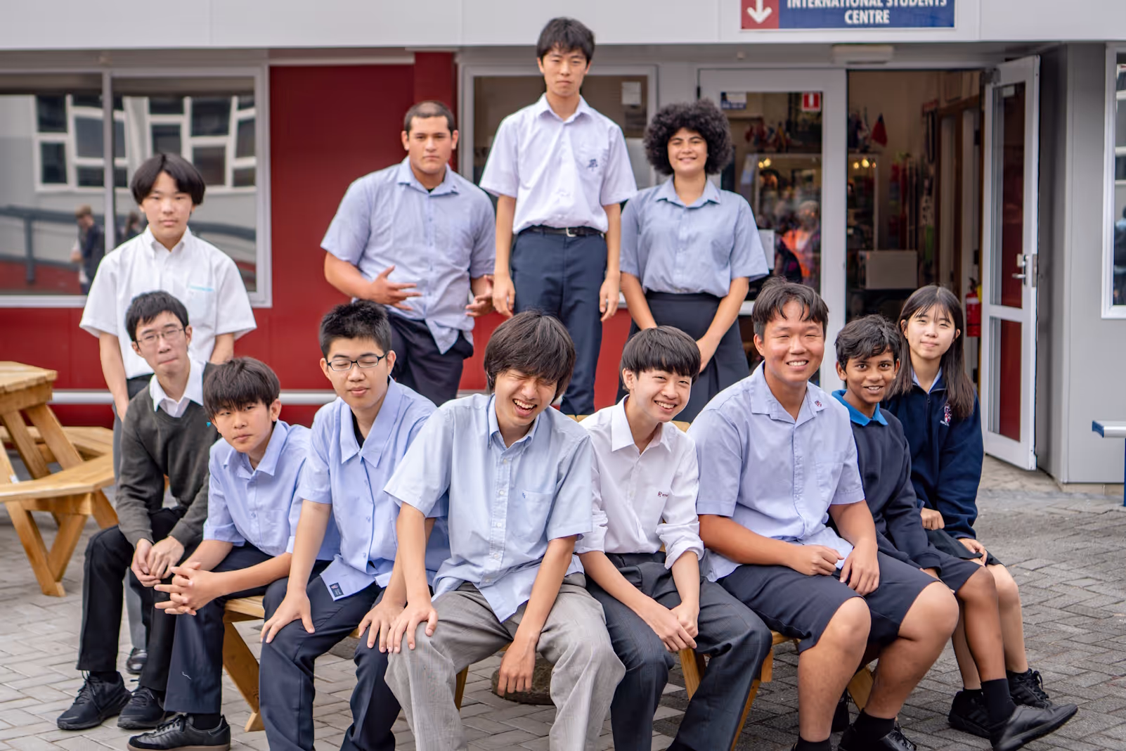 International students at Rosehill College