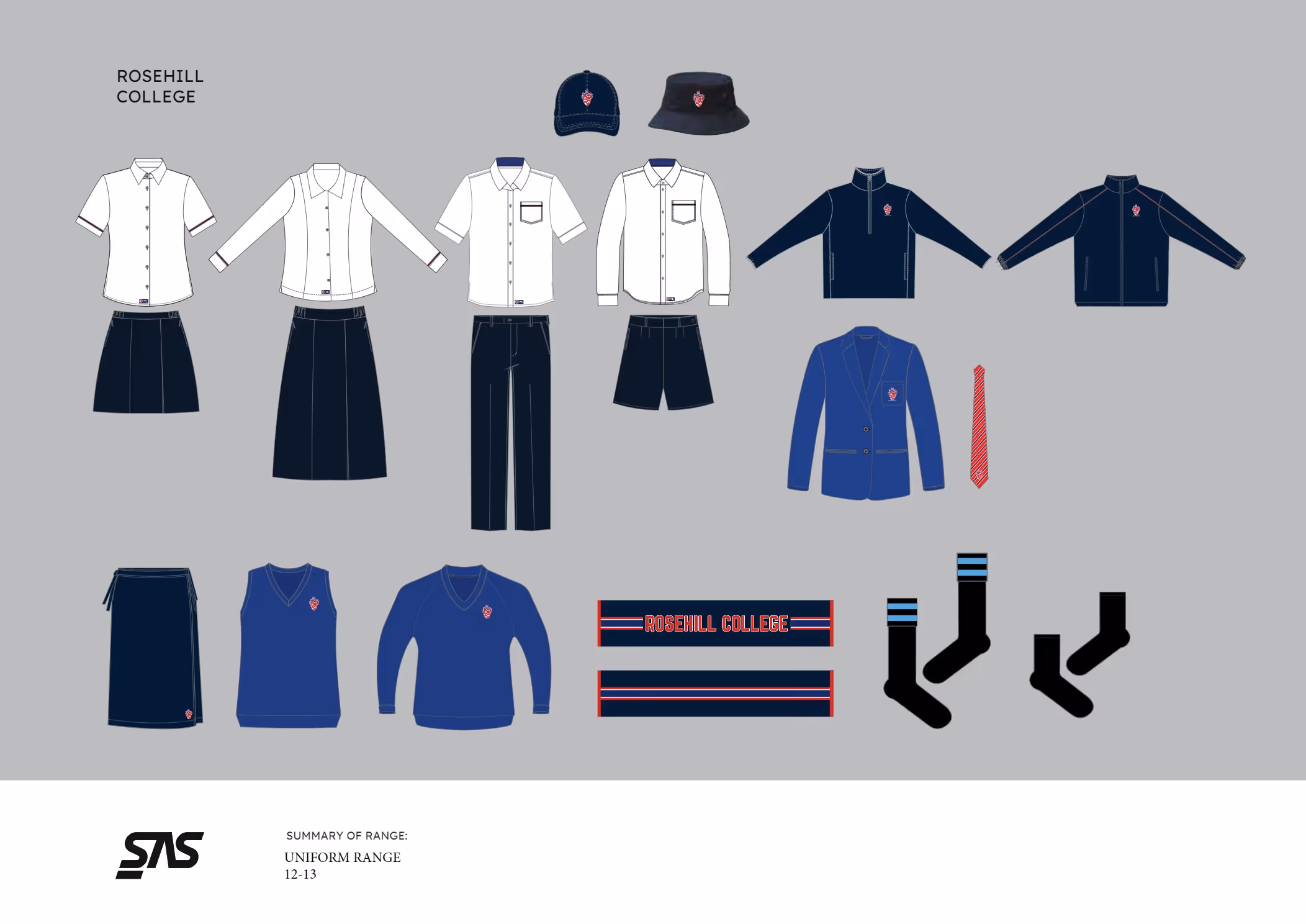 The Rosehill College seniors uniform